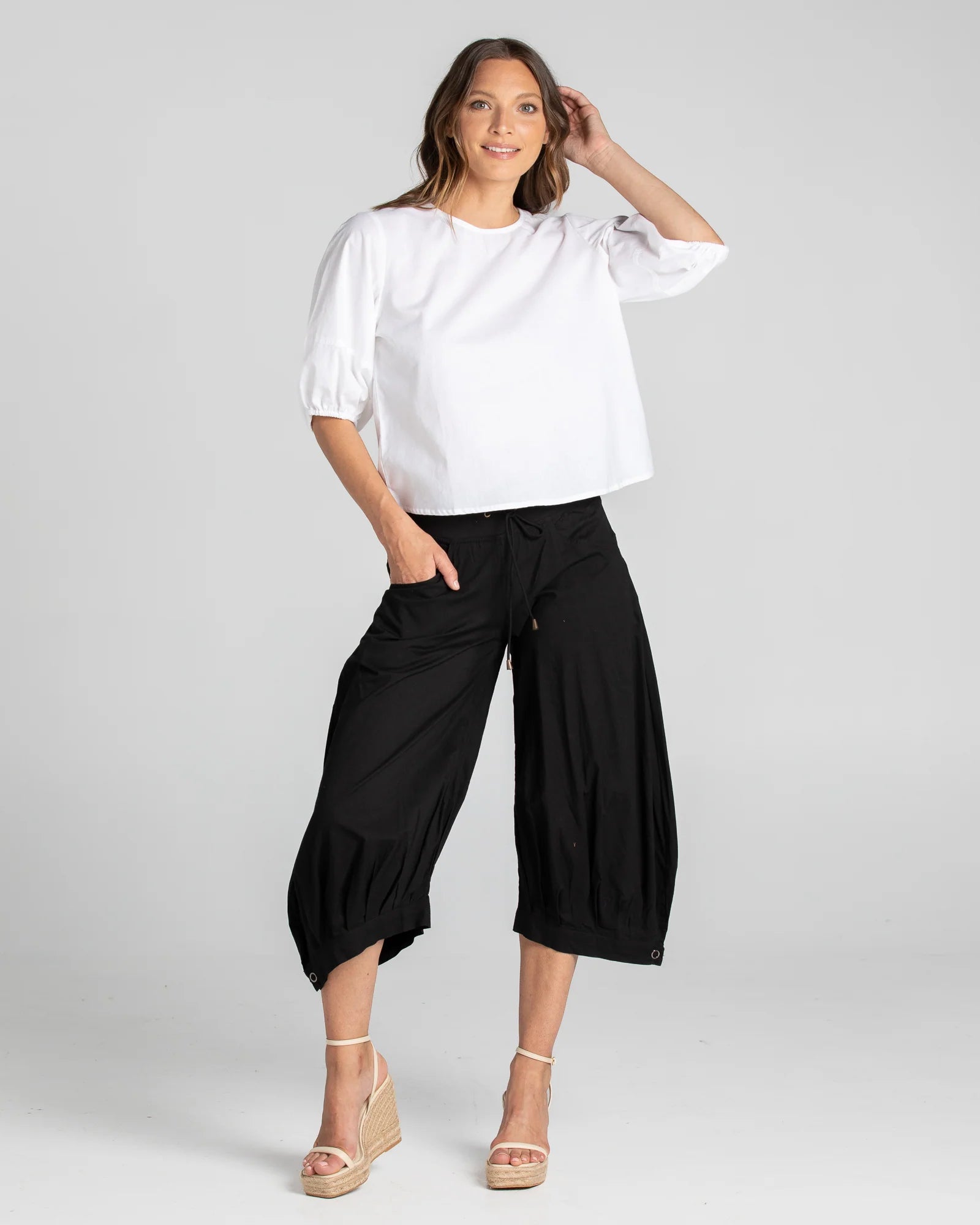 Guru Pant Basic Black Bottoms Boom Shankar