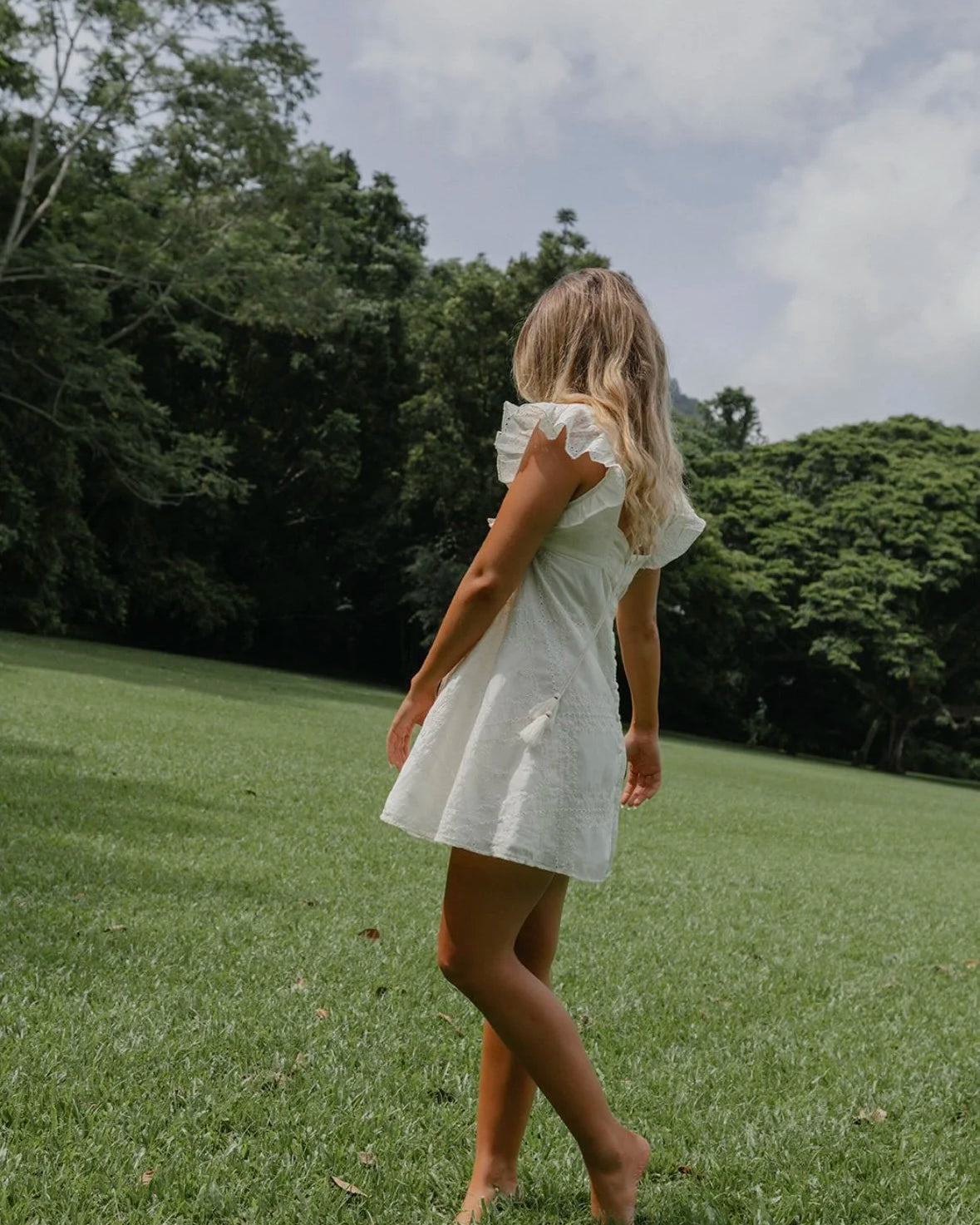 Swan Heirloom Mini Dress White Dresses Jollou