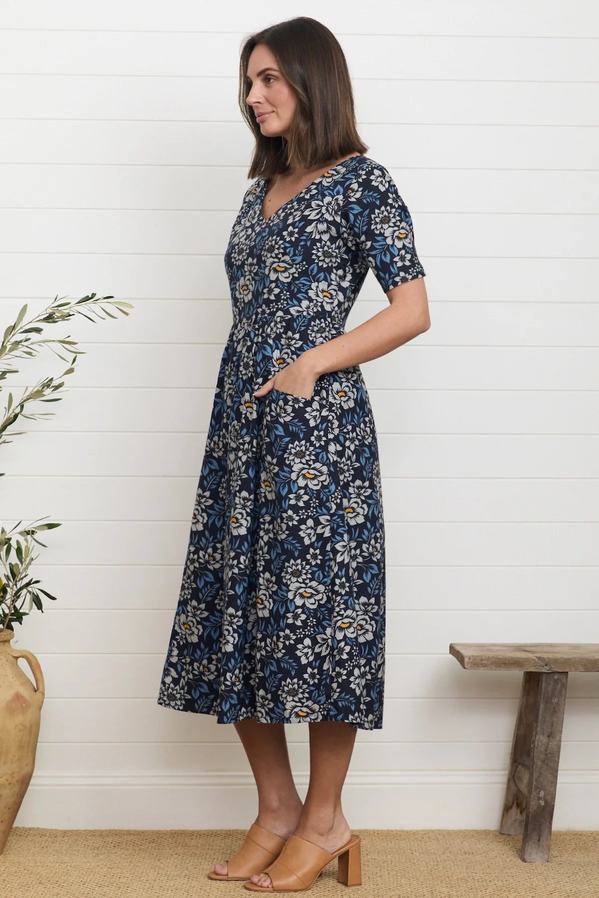 Alice Midi Dress Camellia Dresses MahaShe