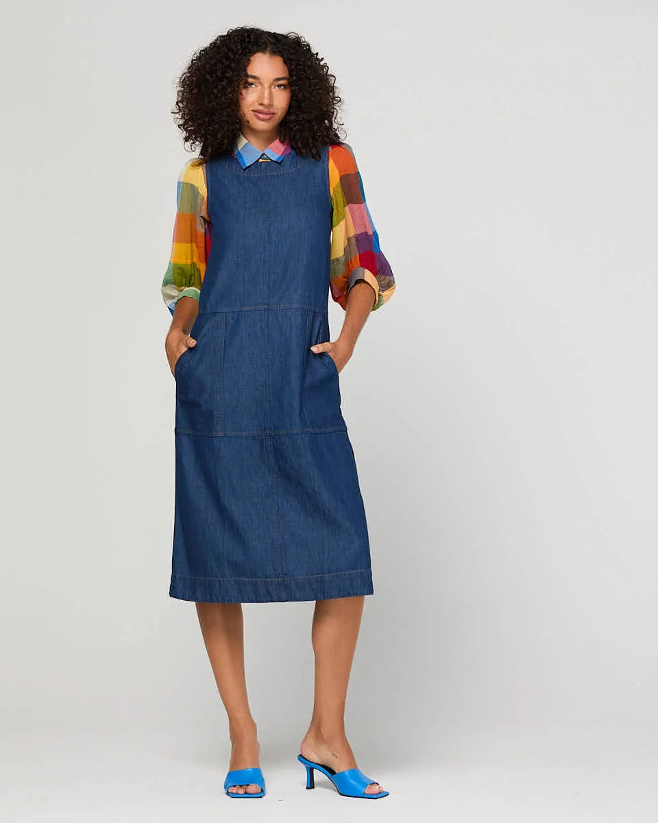 Fumi Dress Dark Denim Dresses Boom Shankar