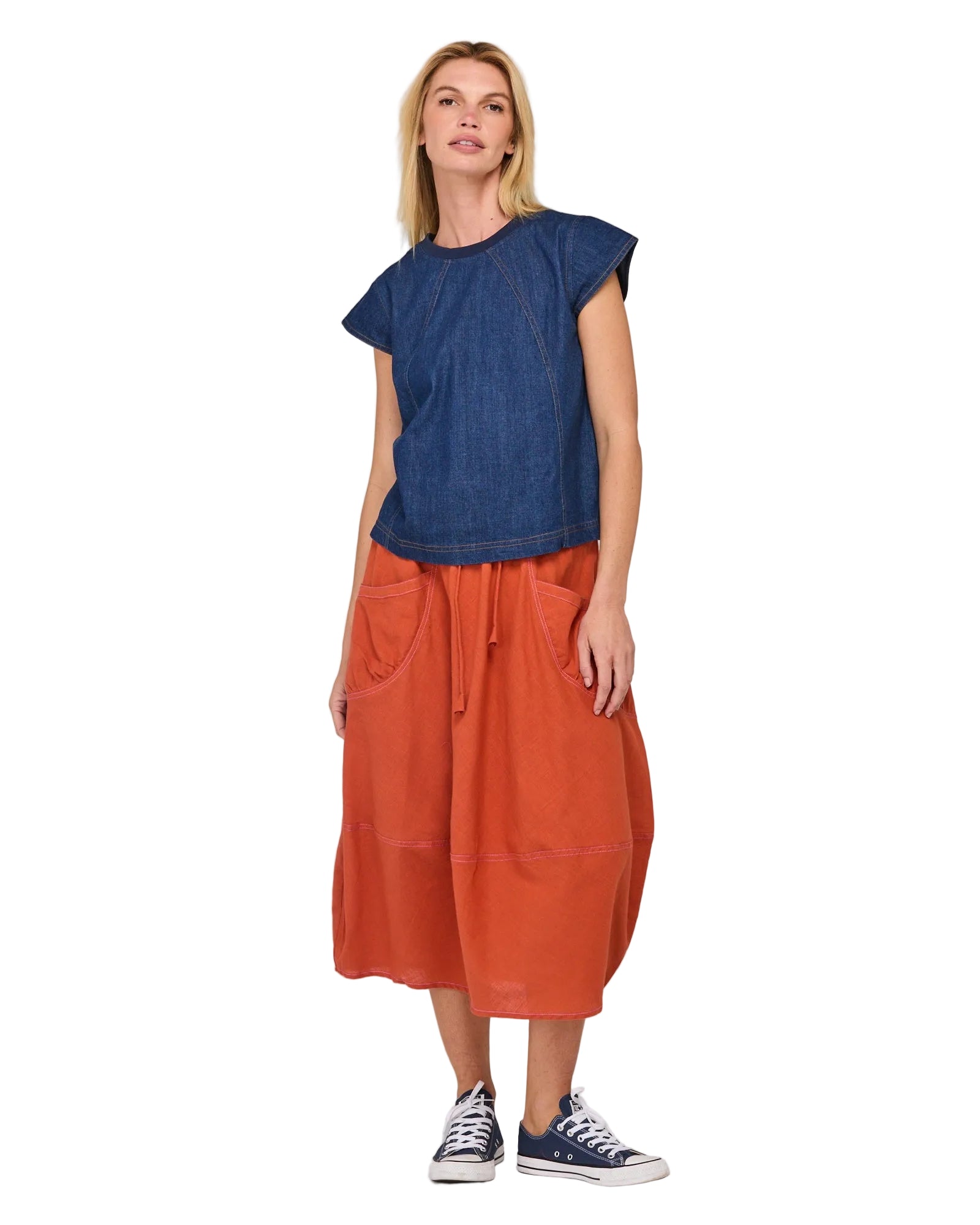 Guru Skirt Burnt Orange Skirts Boom Shankar 6