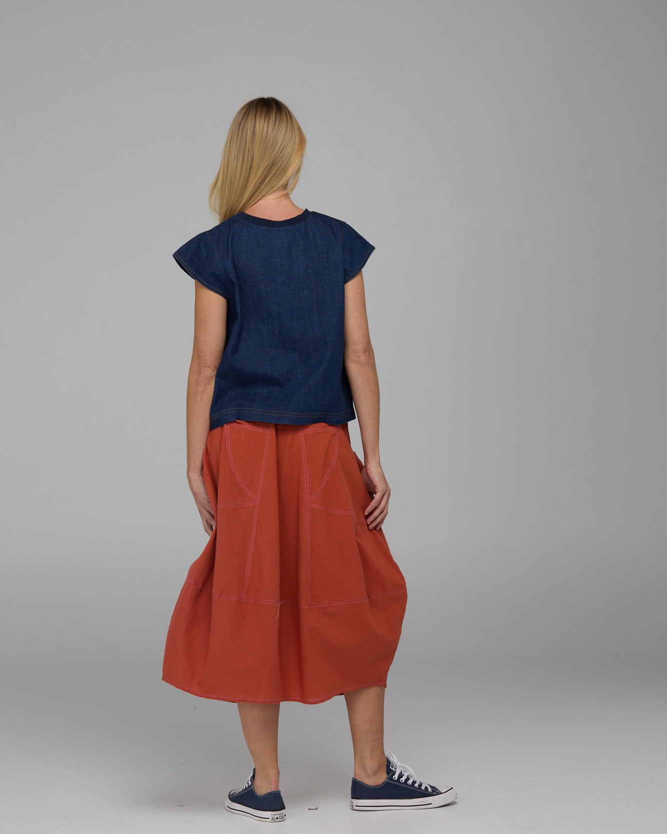 Guru Skirt Burnt Orange Skirts Boom Shankar