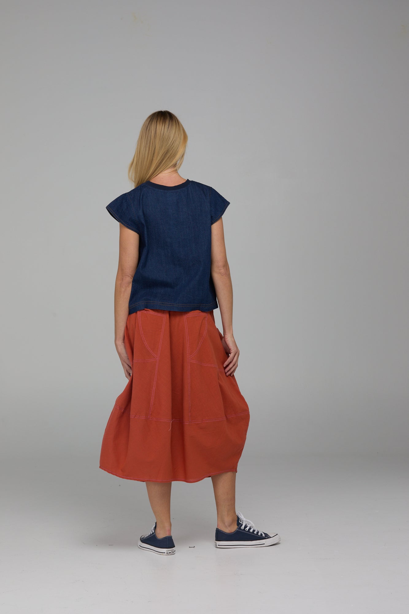 Guru Skirt Burnt Orange Skirts Boom Shankar