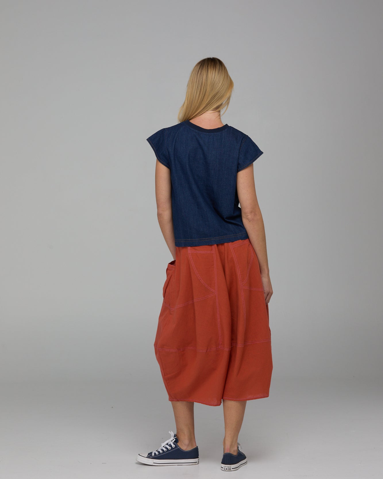 Guru Skirt Burnt Orange Skirts Boom Shankar