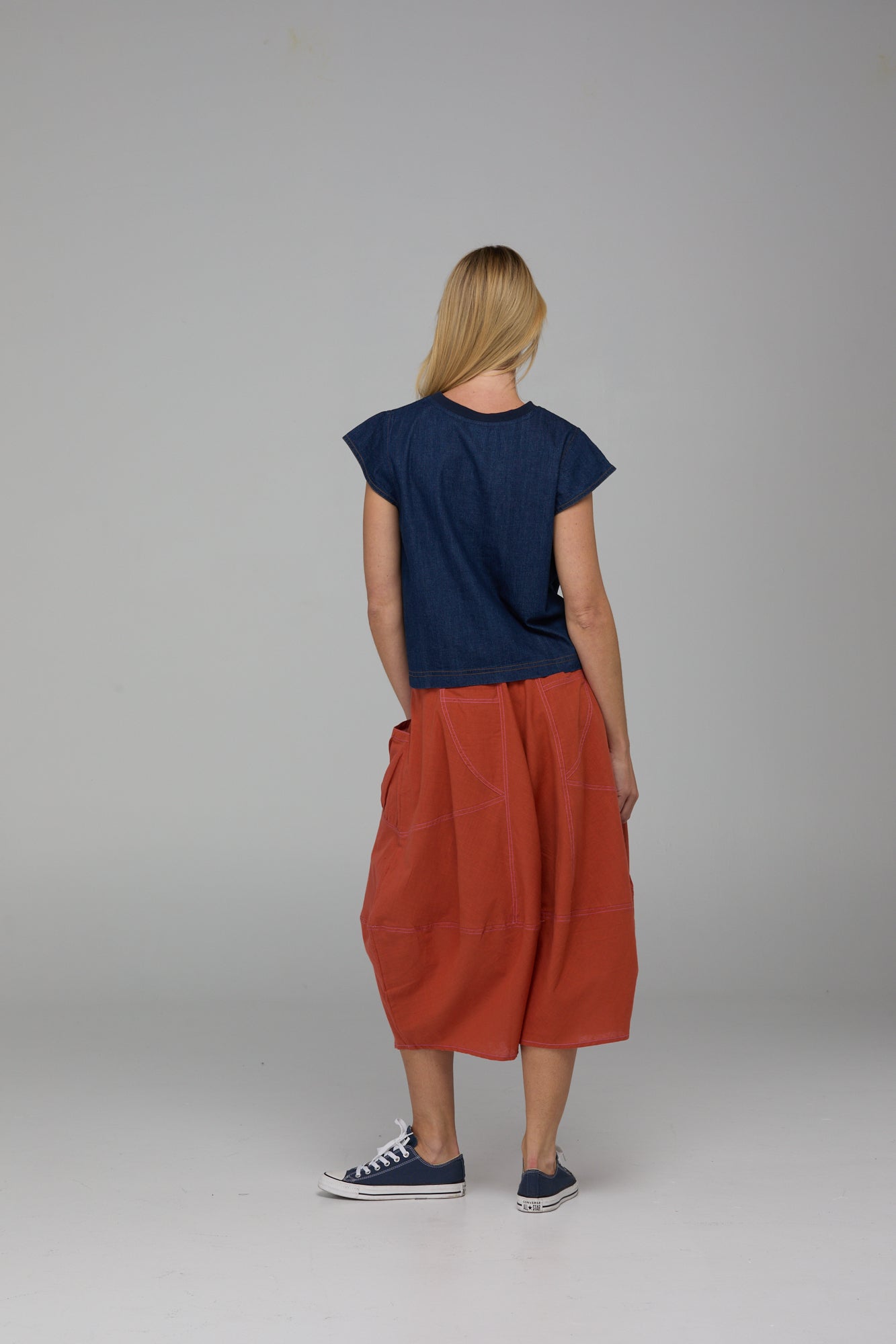 Guru Skirt Burnt Orange Skirts Boom Shankar