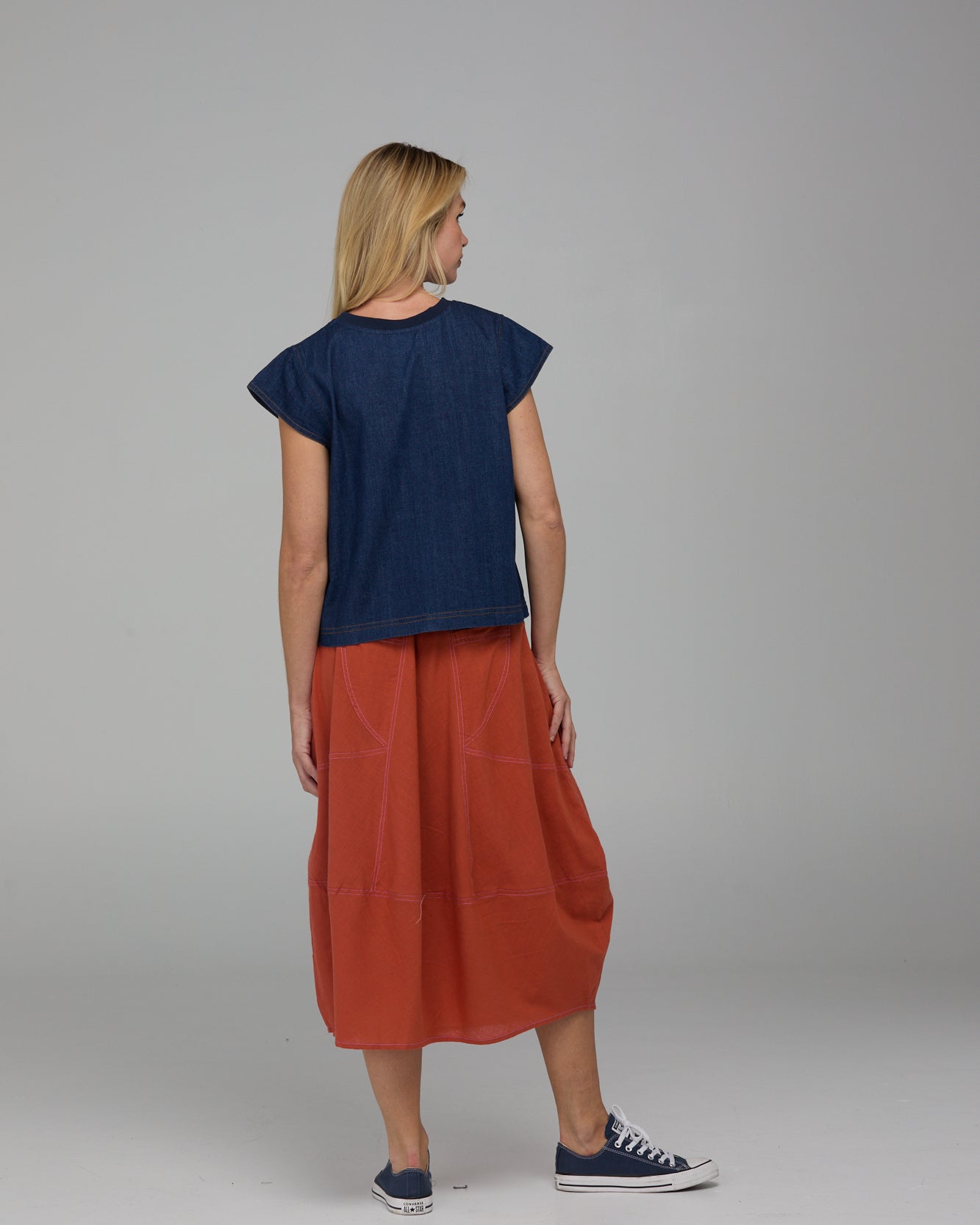 Guru Skirt Burnt Orange Skirts Boom Shankar