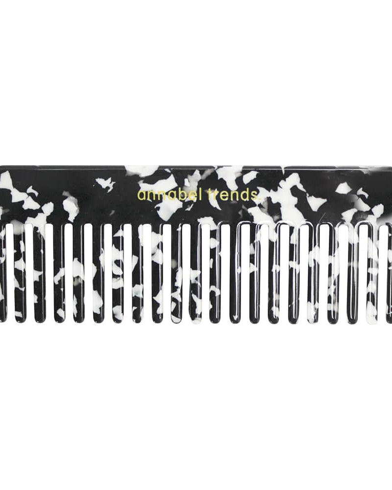 Tamed Hair Comb Rectangle Shape Black And White Hair Annabel Trends