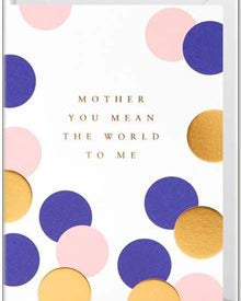 Waterlyn Mother You Mean The World To Me Cards and Wrap Waterlyn