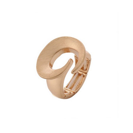 Swirl Elastic Ring Gold Earrings Sun Accessories