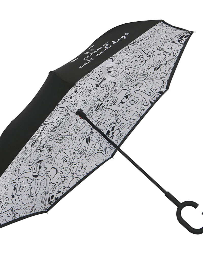 Reverse Umbrella Raining Cats & Dogs Umbrellas Annabel Trends