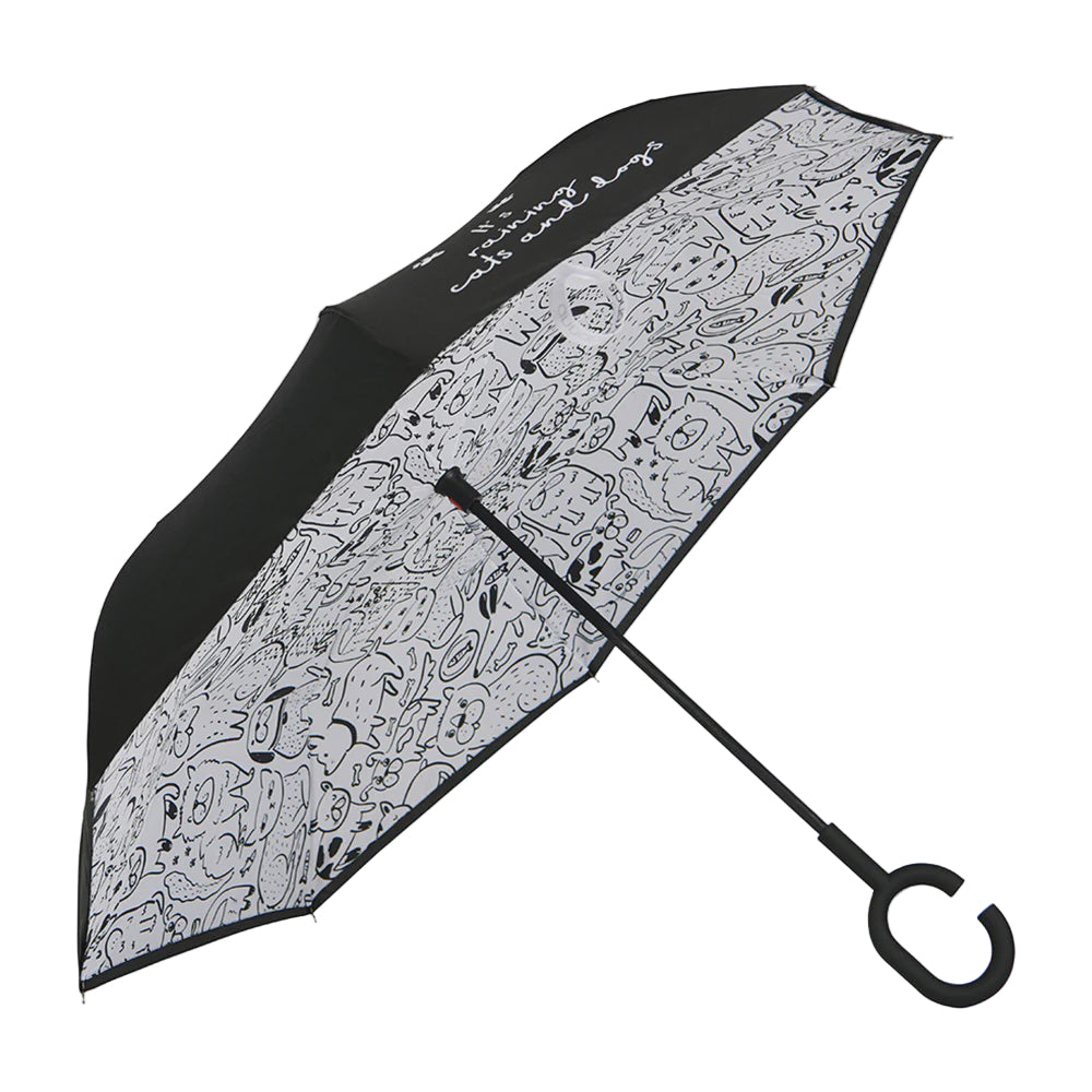 Reverse Umbrella Raining Cats & Dogs Umbrellas Annabel Trends