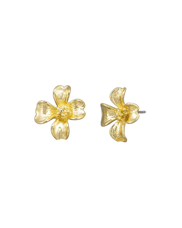 Gold Lily E/R Earrings Tiger Tree