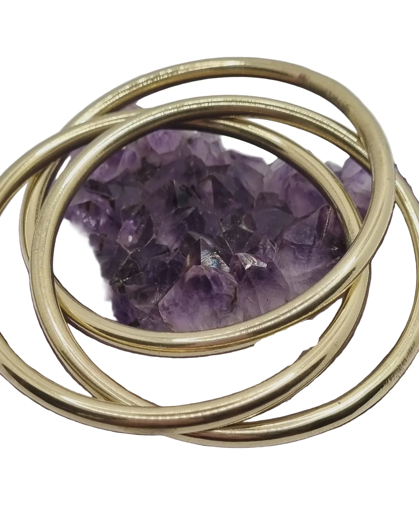 Brass Boho Triple Bangle Bracelets and Bangles Ombak