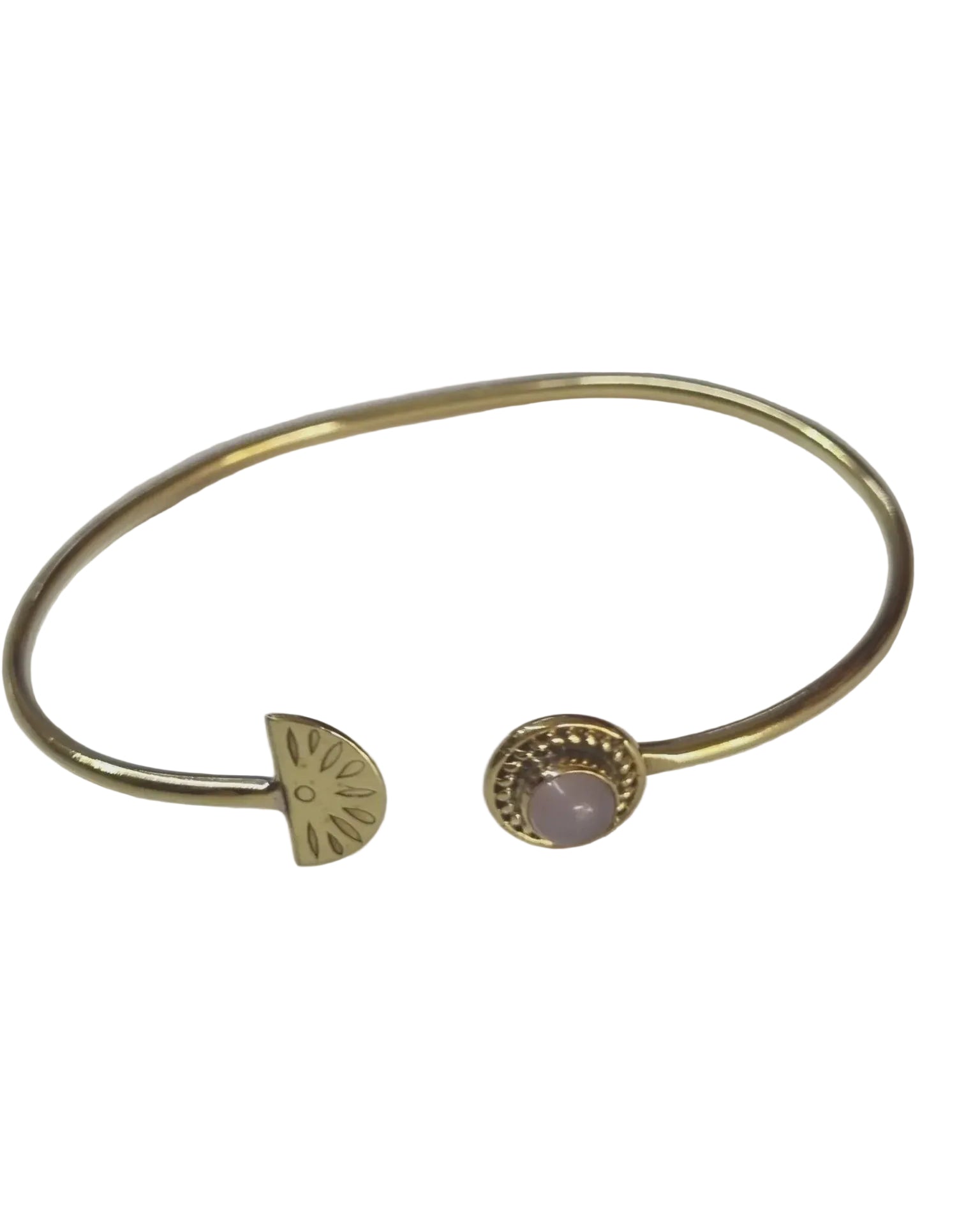 Brass and Gemstone Rising Sun Bangle Bracelets and Bangles Ombak