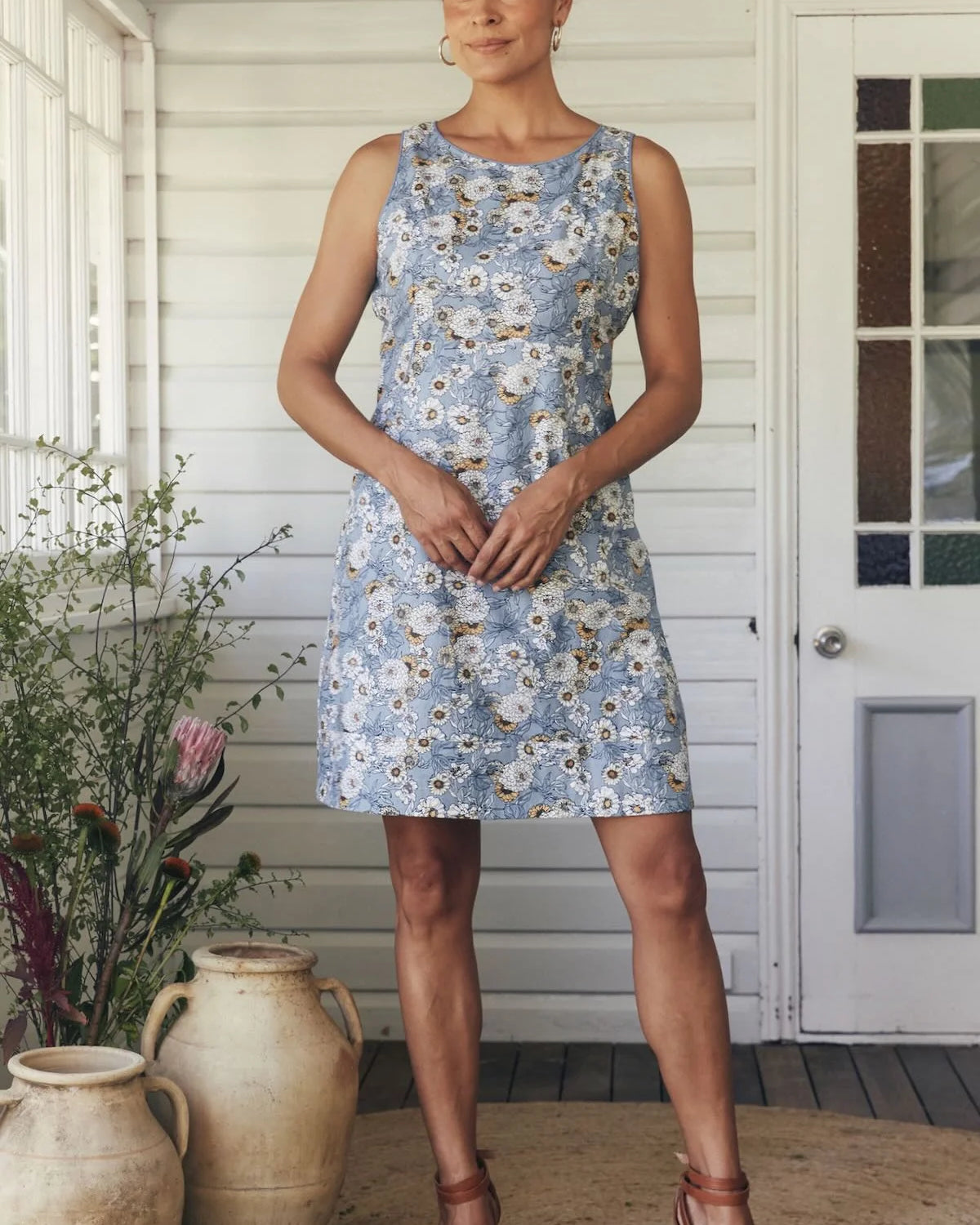 Alana Dress Cornflower Dresses MahaShe