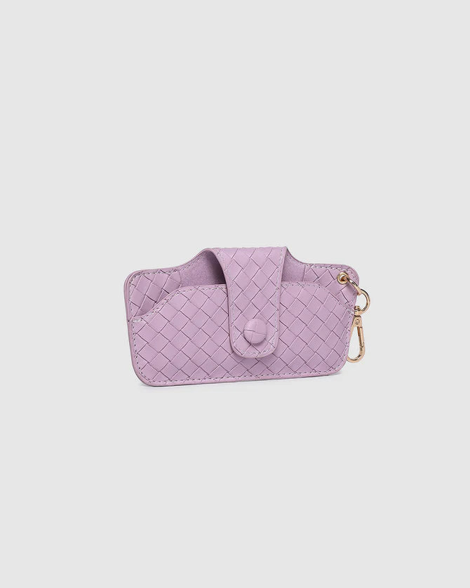 Skittle Sunglass Case Woven Lilac Sunglasses & Glasses Louenhide
