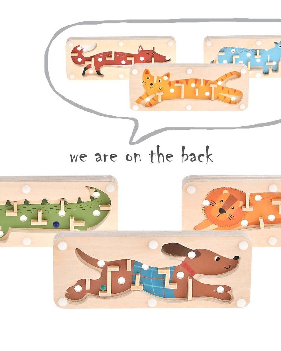 Toyslink Wooden Jungle Animal Labyrinth Gifts and Accessories ToysLink