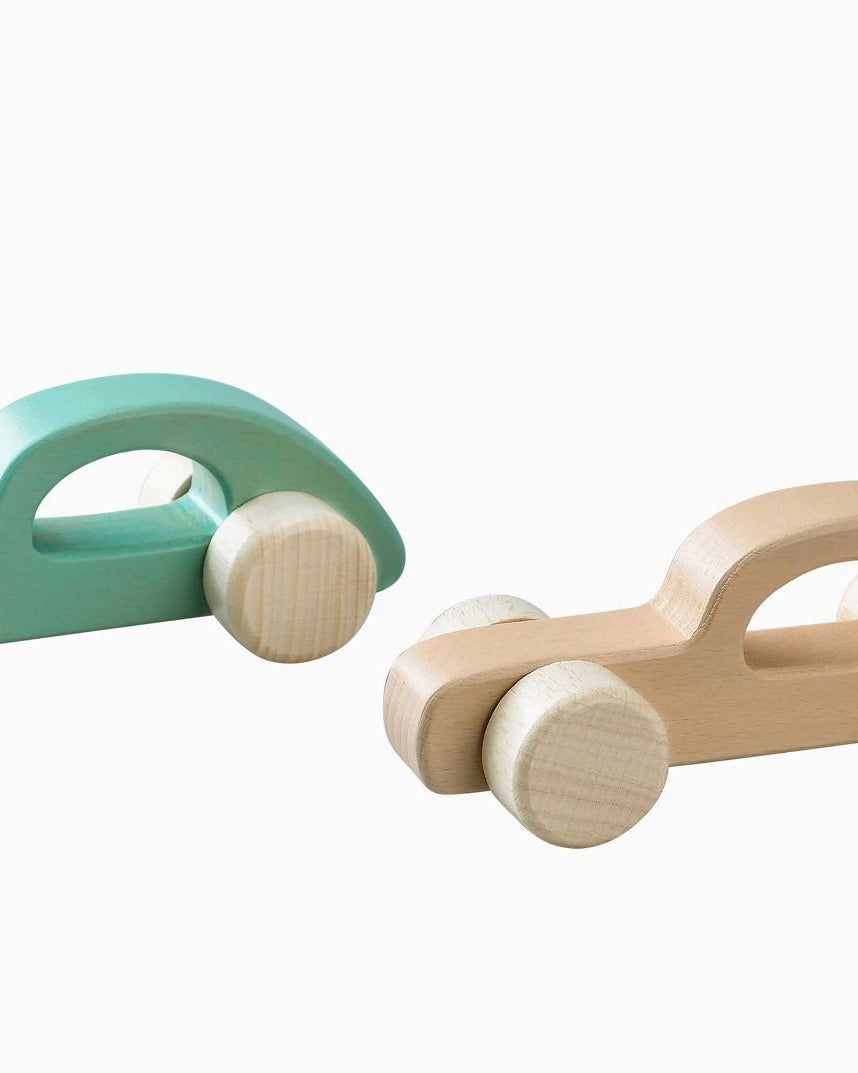 Wooden Car with Handle Gifts and Accessories ToysLink Beige