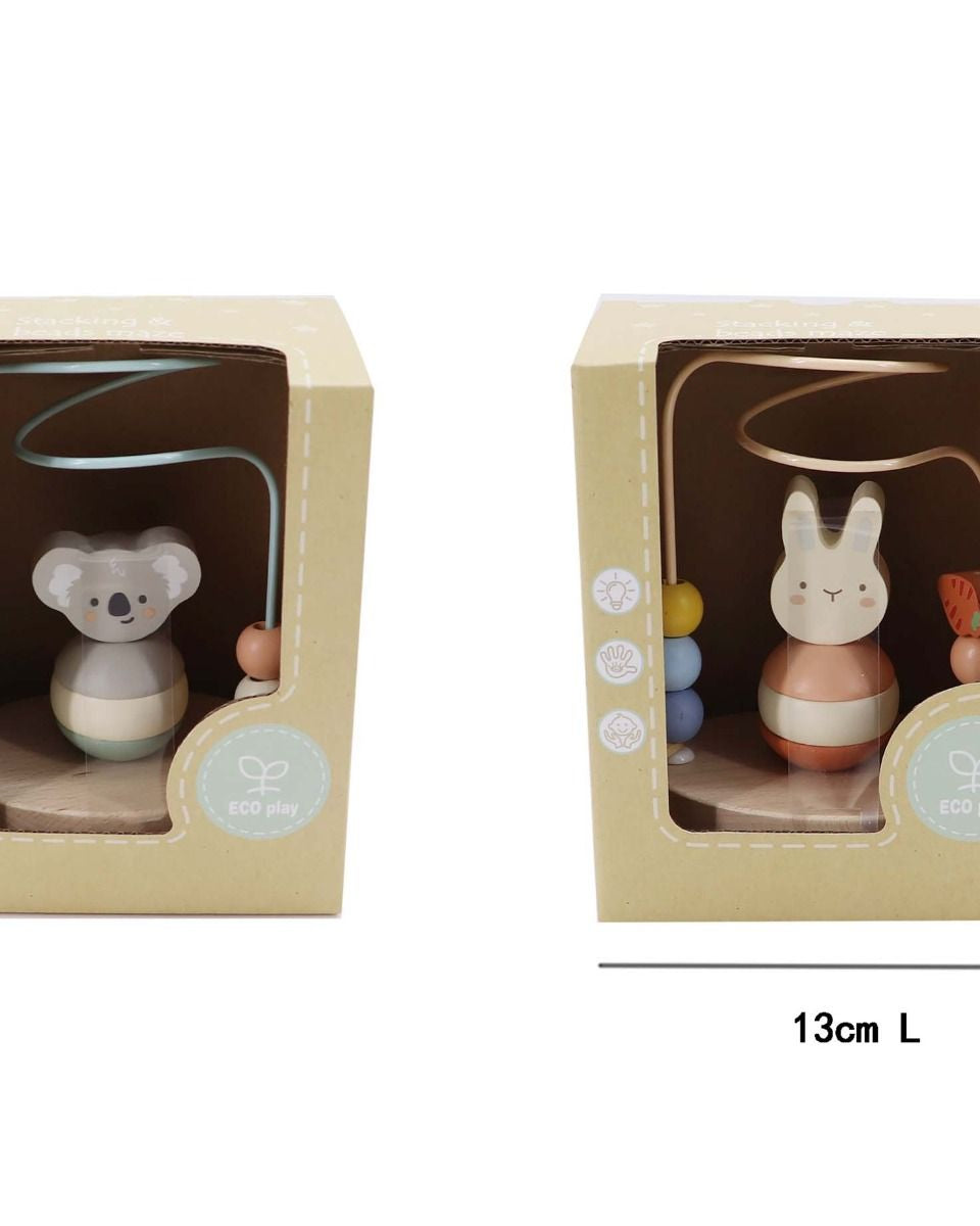 Wooden Koala & Bunny Stacking Bead Maze Gifts and Accessories ToysLink