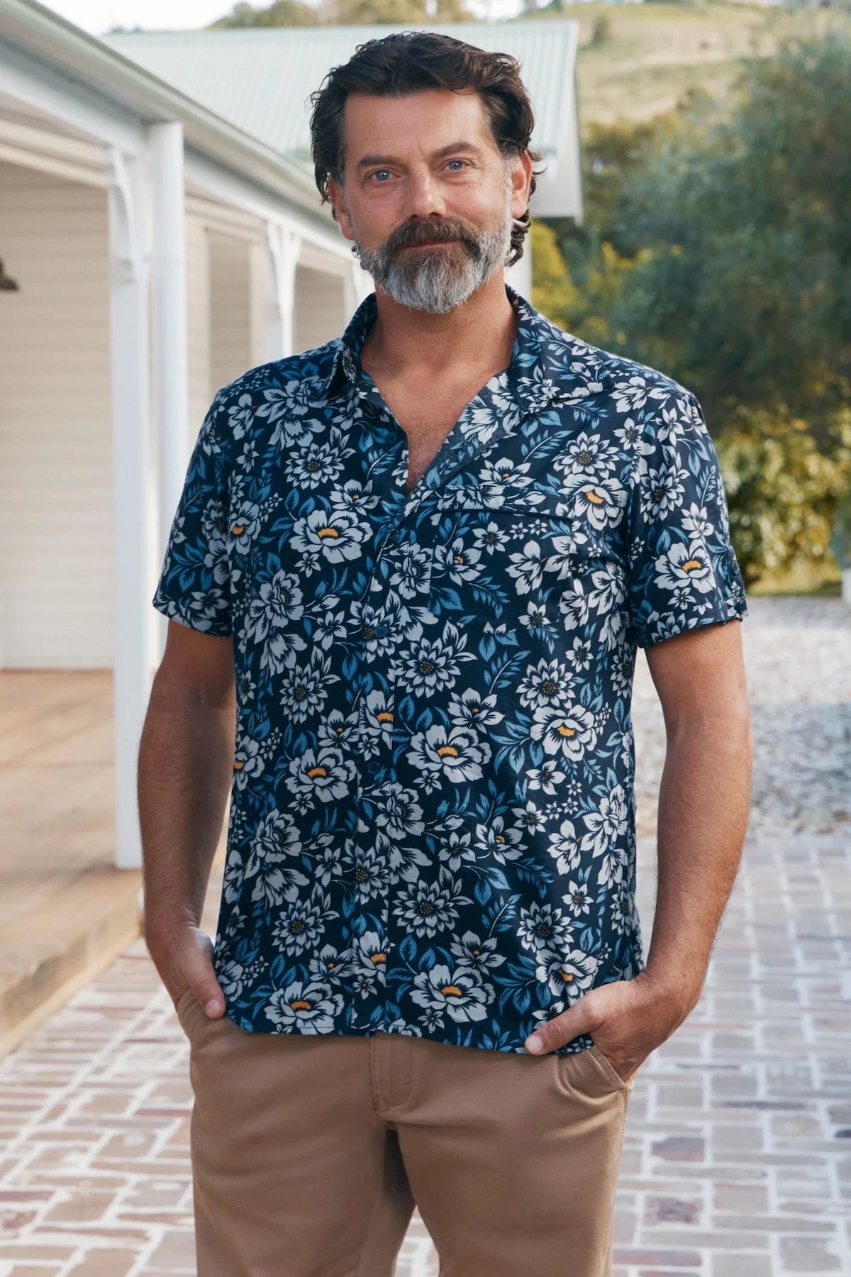 Mens Shirt Camellia - Global Free Style
