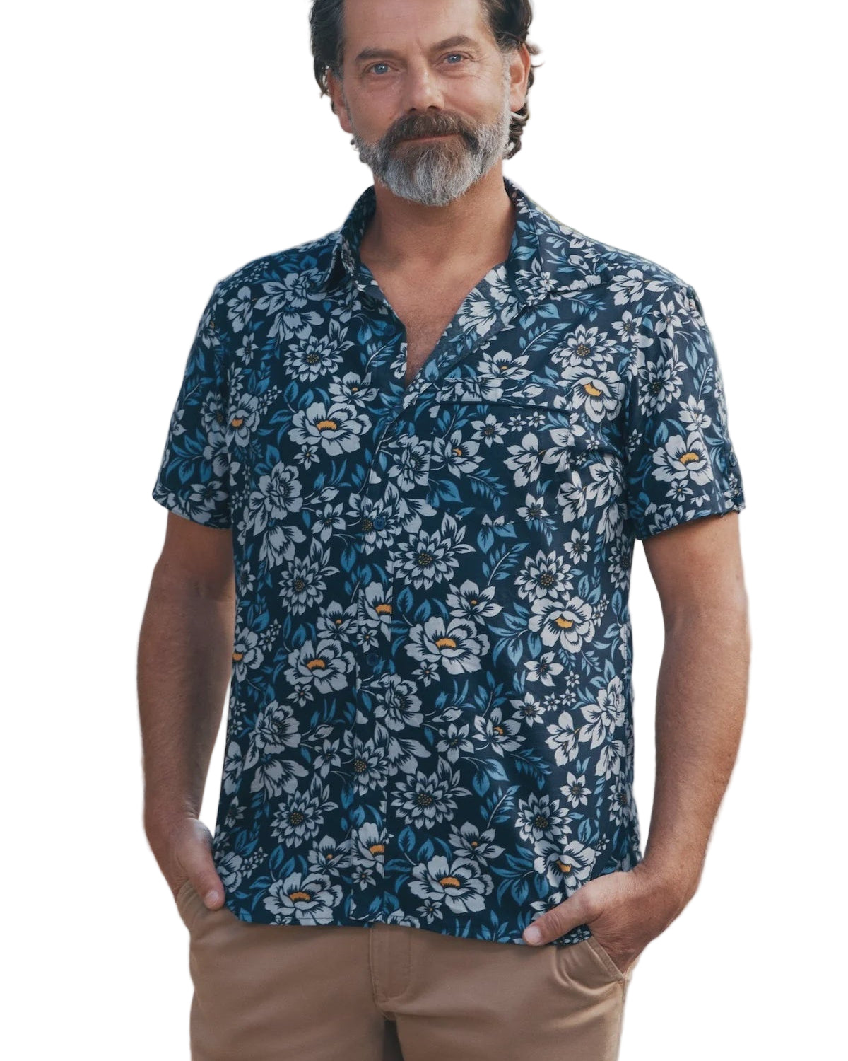 Mens Shirt Camellia Mens Tops MahaShe XS(6)