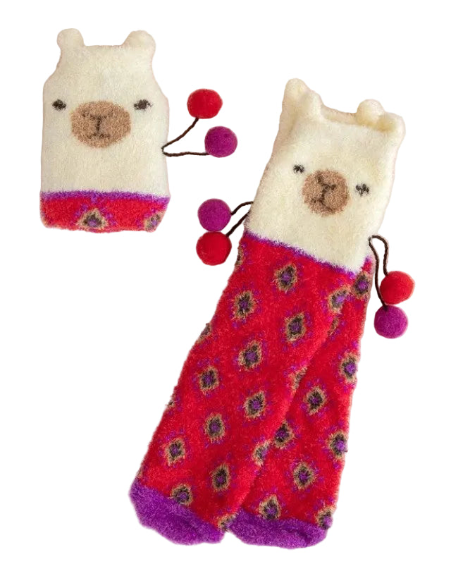 Cozy Sock Llama Socks Natural Life