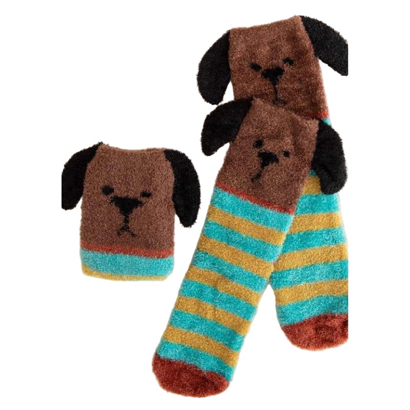 Cozy Sock Brown Dog Socks Natural Life