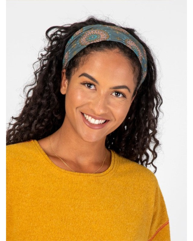 Boho Bandeau Navy Vines Bandeau Natural Life