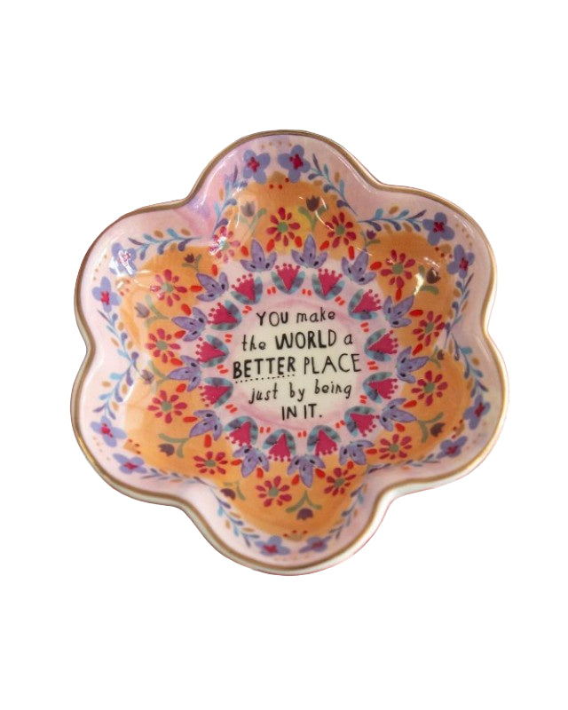 Trinket Bowl You Make The World A Better Gifts and Accessories Natural Life