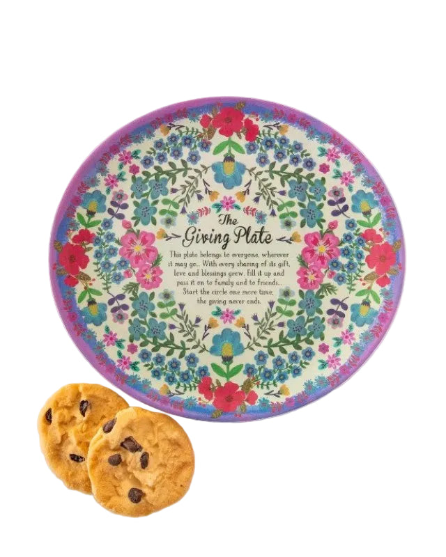 Melamine Giving Plate Cream Gifts and Accessories Natural Life