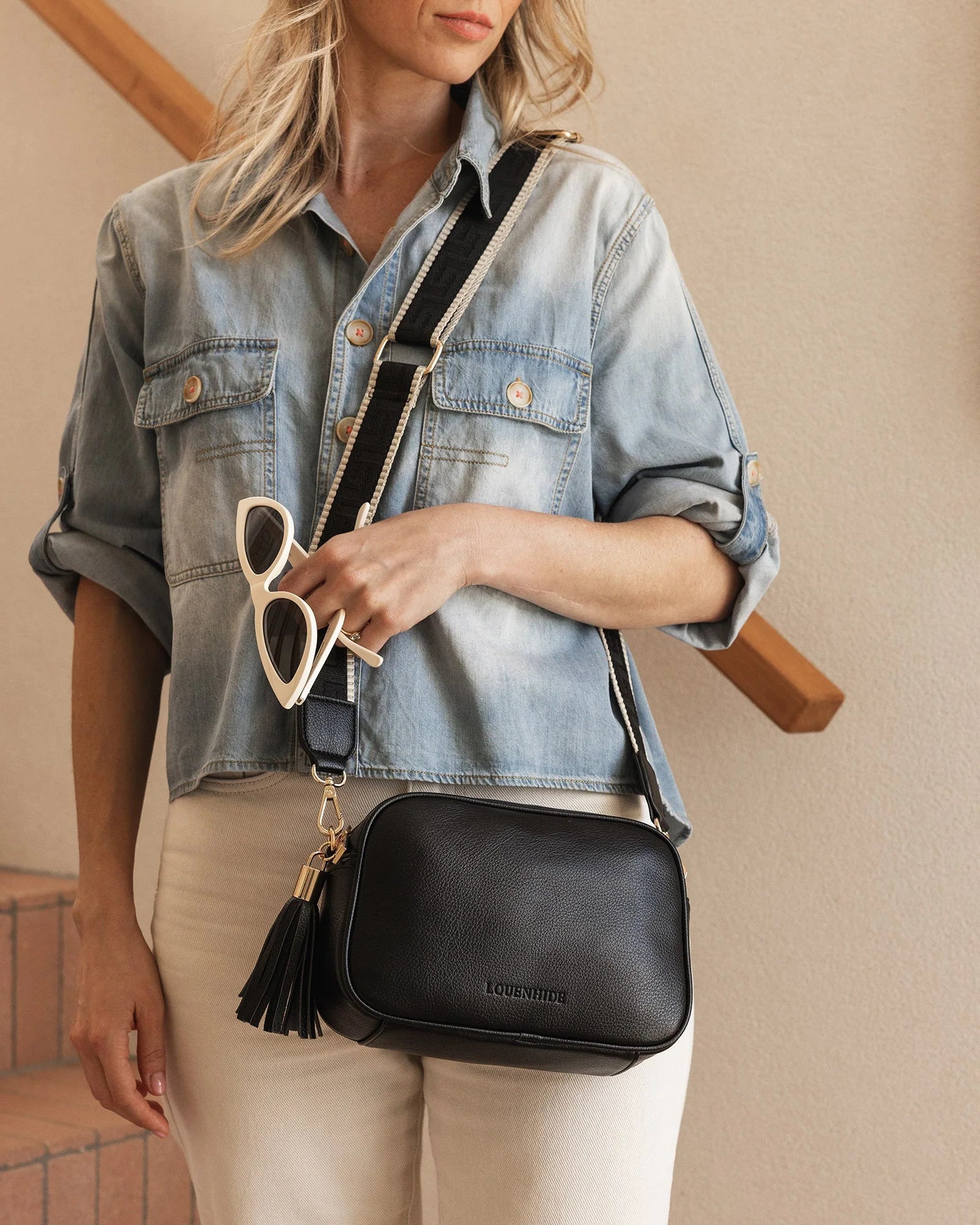 Jacinta Gia Crossbody Bag Black Bags and Purses Louenhide