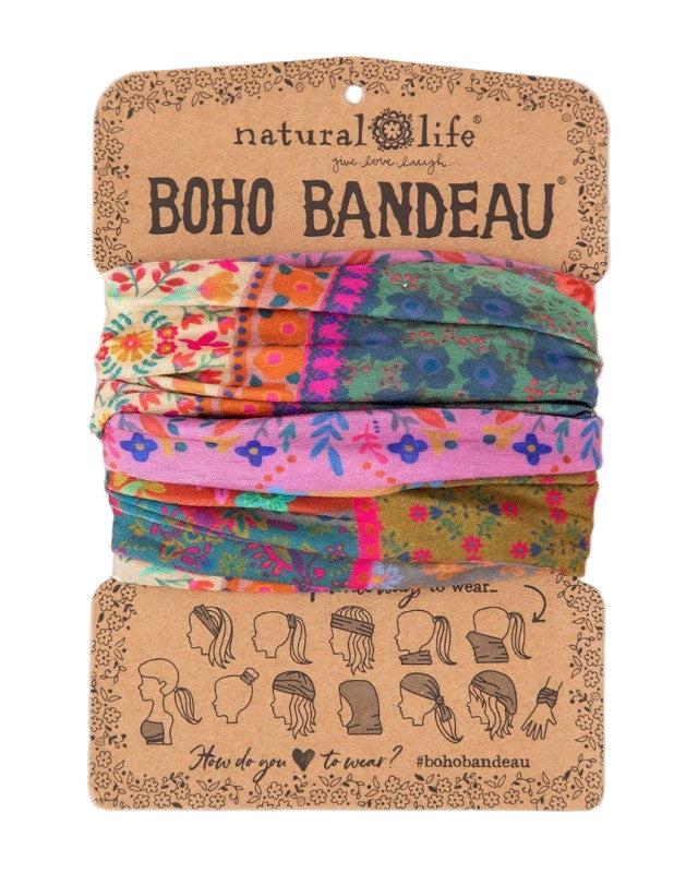 Boho Bandeau Multi Patchwork Bandeau Natural Life