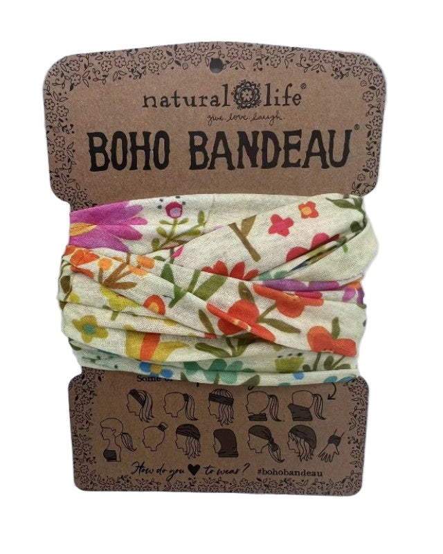 Boho Bandeau Rainbow Floral Bandeau Natural Life