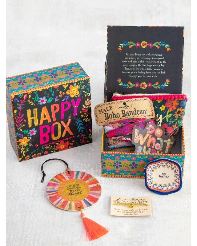 Happy Box Black Colourful Gifts and Accessories Natural Life