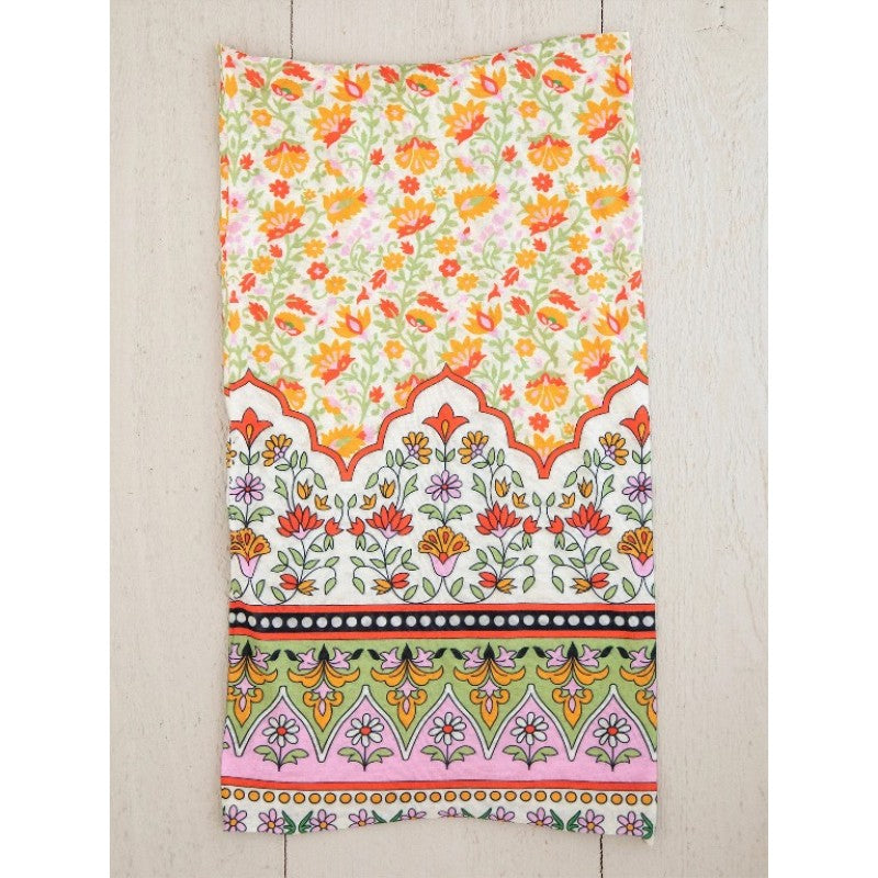 Boho Bandeau Lilac Orange Border Bandeau Natural Life