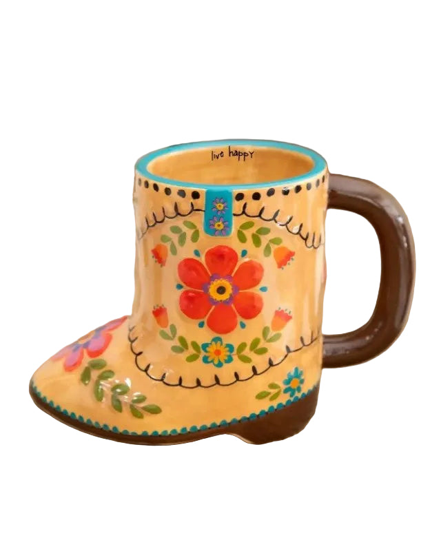 Folk Mug Boot Live Happy Gifts and Accessories Natural Life