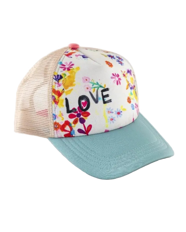 Trucker Hats Cream Love Gifts and Accessories Natural Life