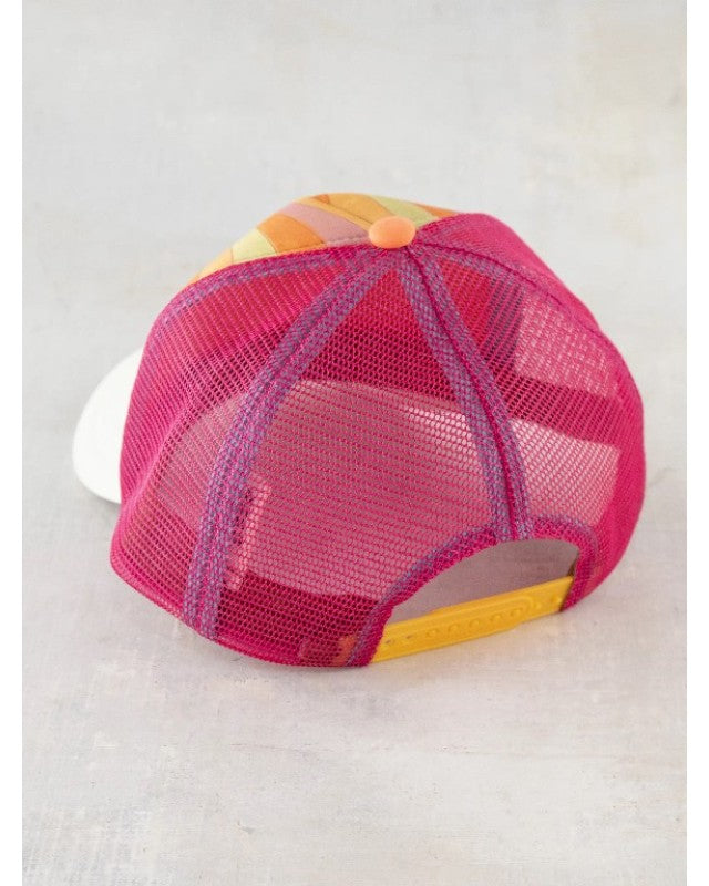 Trucker Hats Orange Waves Gifts and Accessories Natural Life