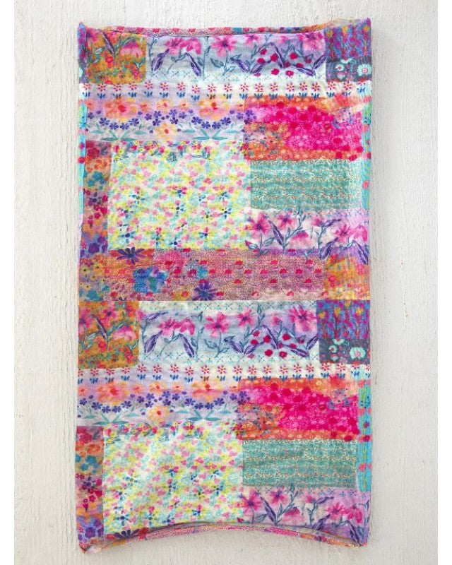 Boho Bandeau Pink Watercolour Patchwork Bandeau Natural Life