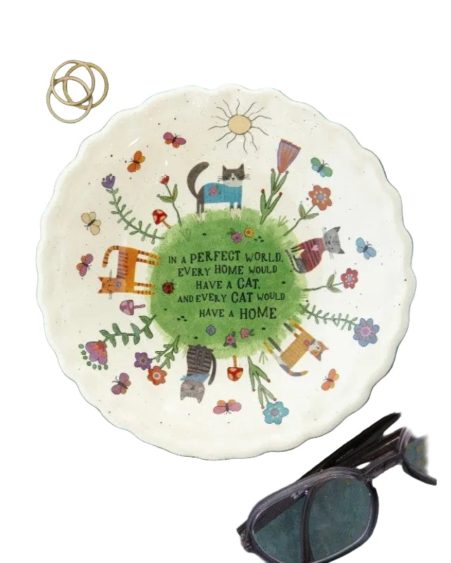 Ceramic Trinket Bowl Every Cat Gifts and Accessories Natural Life