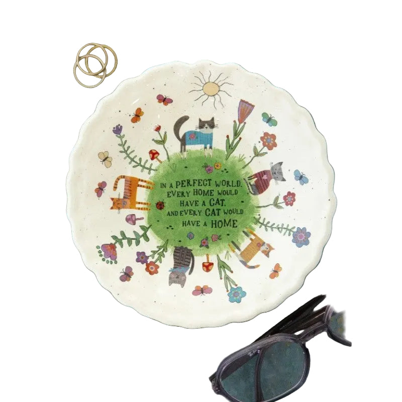 Ceramic Trinket Bowl Every Cat Gifts and Accessories Natural Life