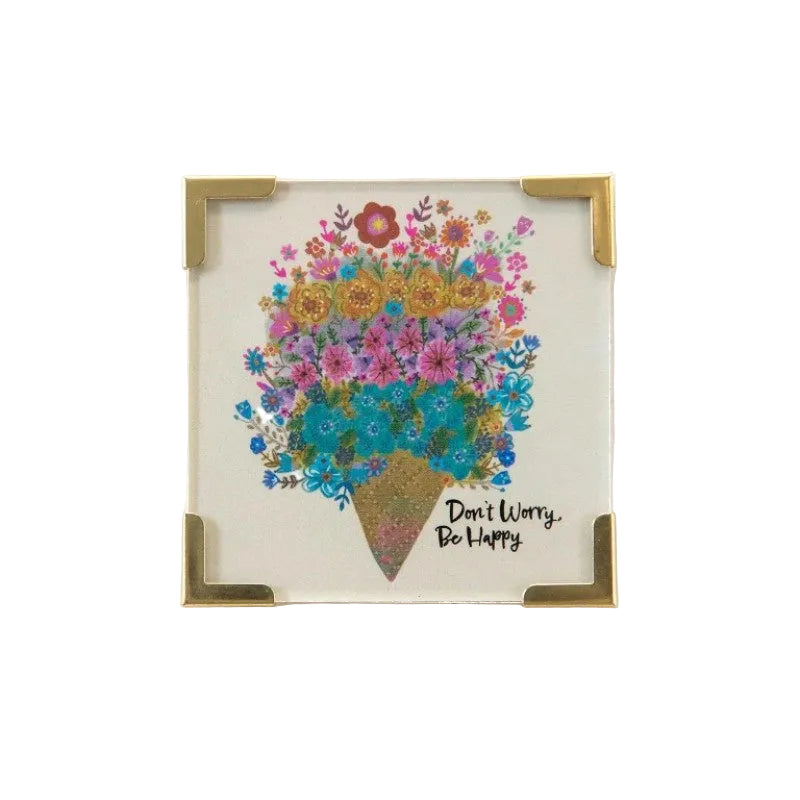 Corner Magnet Don't Worry Be Happy Gifts and Accessories Natural Life