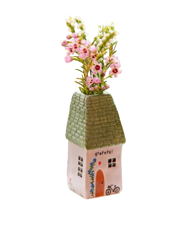 Cottage Bud Vase Grateful Cottage - Global Free Style