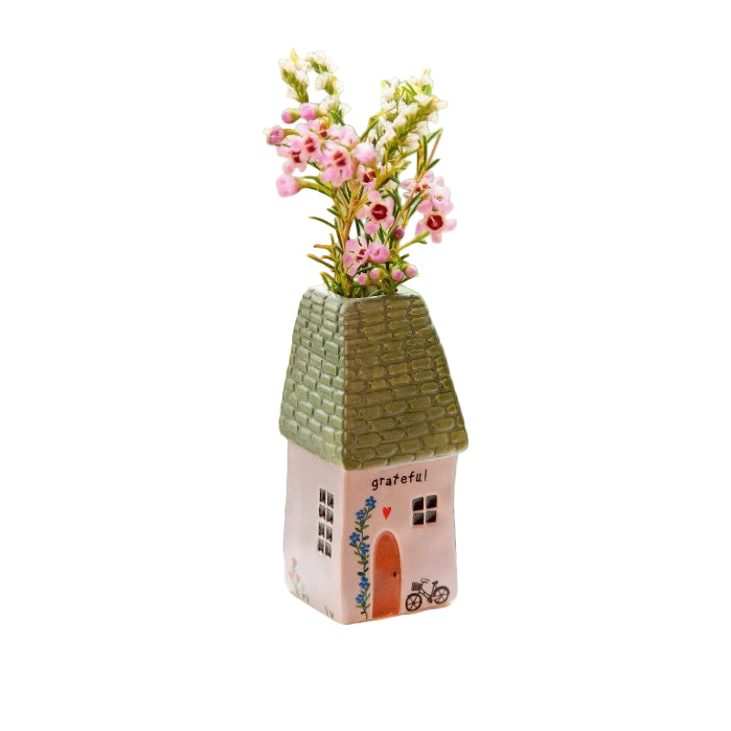 Cottage Bud Vase Grateful Cottage - Global Free Style