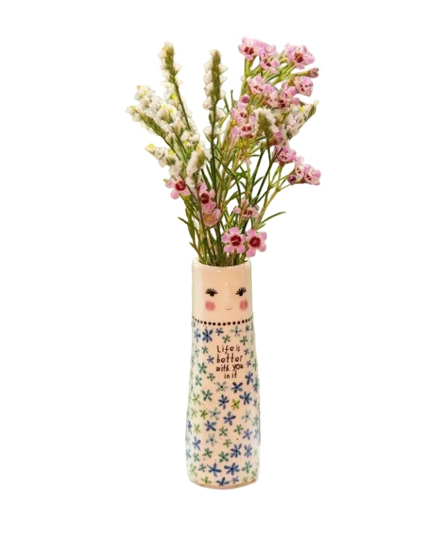 Folk Friend Bud Vase Life Is Better Gifts and Accessories Natural Life