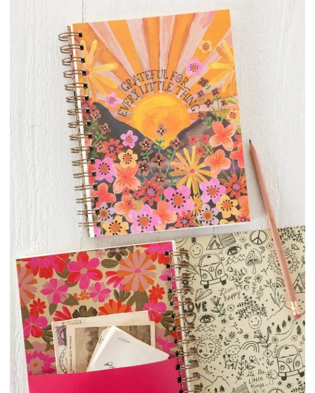 Spiral Notebook Yellow Grateful Eve - Global Free Style