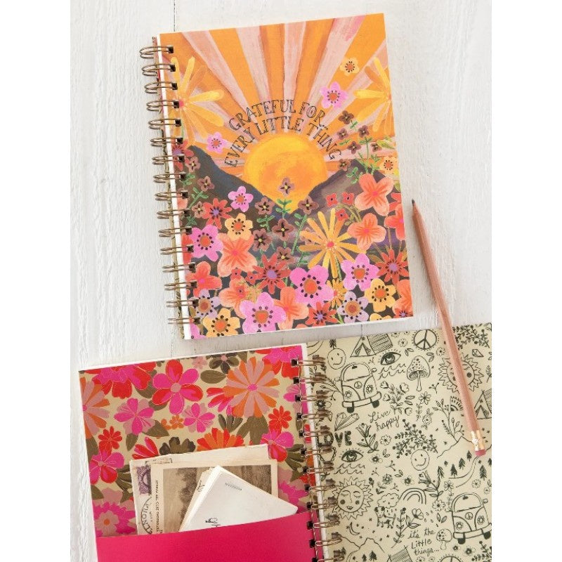 Spiral Notebook Yellow Grateful Eve - Global Free Style