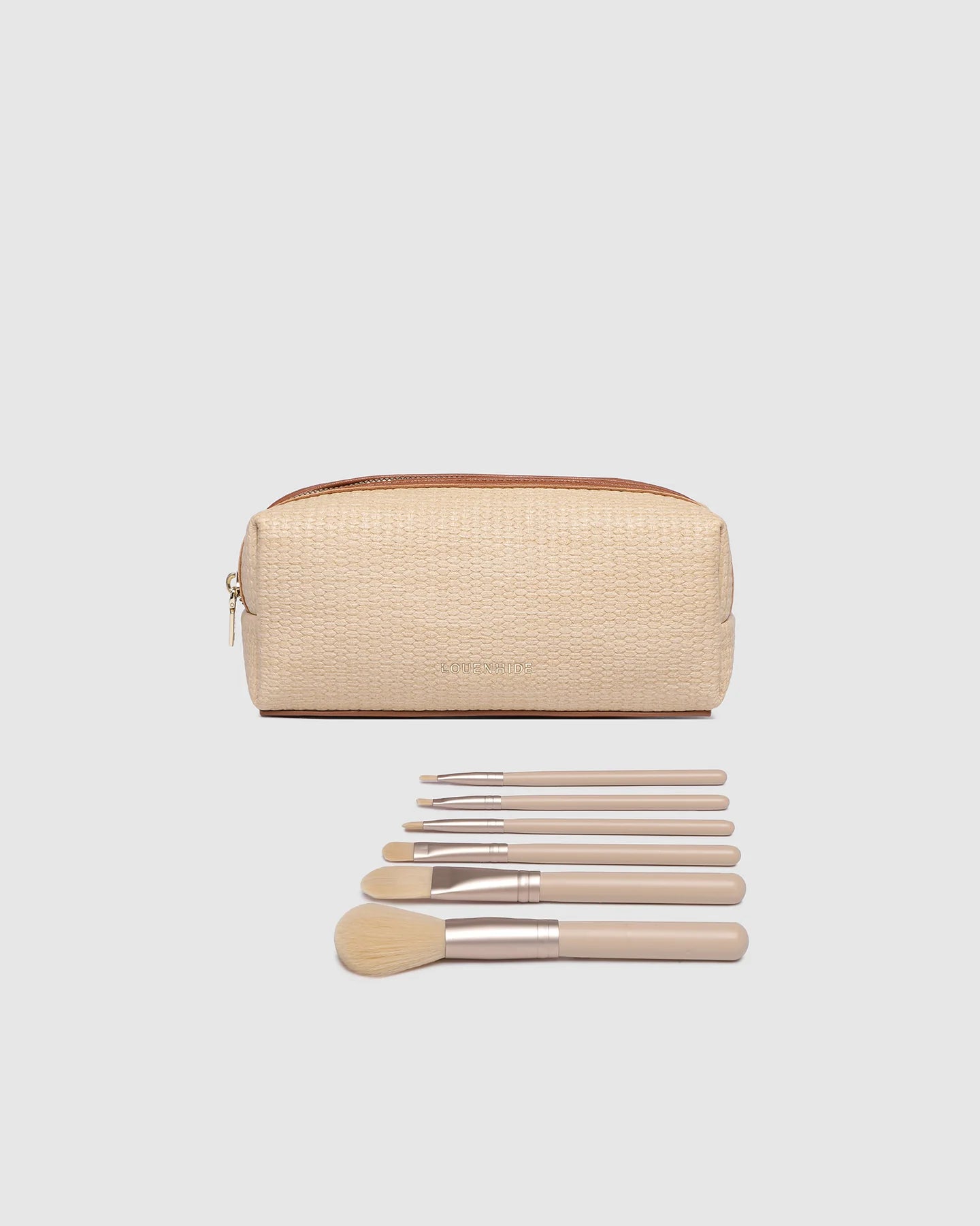 Brianna Makeup Bag Natural/Tan Bags and Purses Louenhide