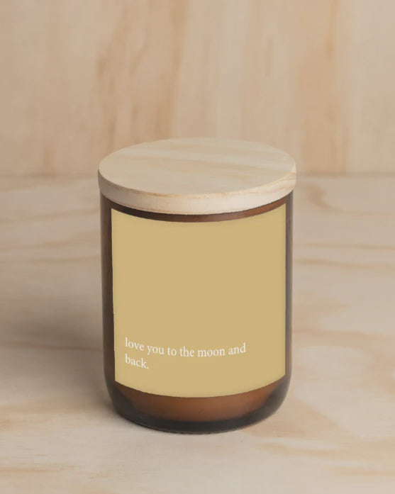 Heartfelt Quote Candle - Love you to the Moon and Back Gifts and Accessories Commonfolk