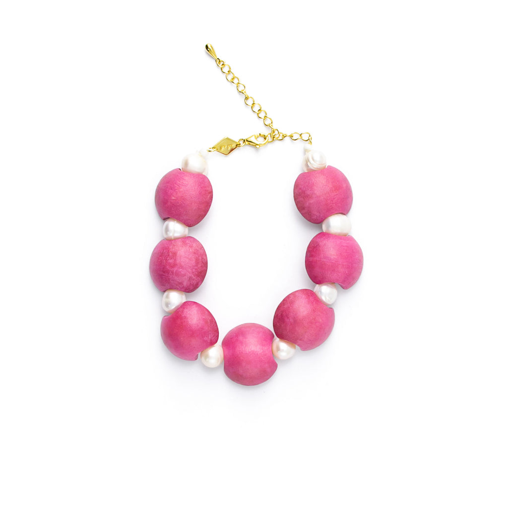 Shell Be Apples Bracelet Pink - Global Free Style